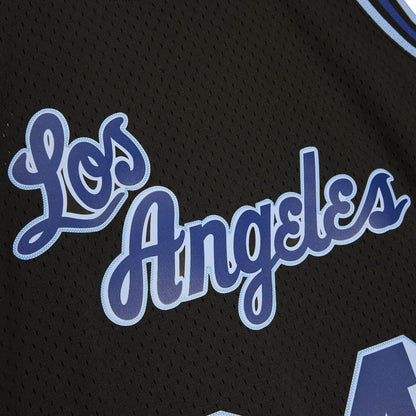 MITCHELL & NESS BLACK/BLUE NBA LOS ANGELES LAKERS  1996-97 SHAQUILLE O'NEAL SWINGMAN JERSEY