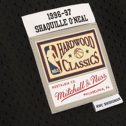 MITCHELL & NESS BLACK/BLUE NBA LOS ANGELES LAKERS  1996-97 SHAQUILLE O'NEAL SWINGMAN JERSEY
