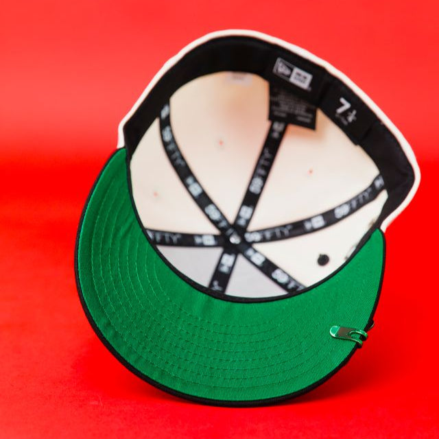 NEW ERA EXCLUSIVE 59FIFTY CHROME/ BLACK SAN JUDAS W/ "CAP CITY 15TH ANNIVERSARY" SIDE PATCH