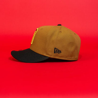 NEW ERA EXCLUSIVE 59FIFTY DARK KHAKI/BLACK MEXICO 2025 WORLD BASEBALL CLASSIC W/ MEXICO FLAG SIDE PATCH