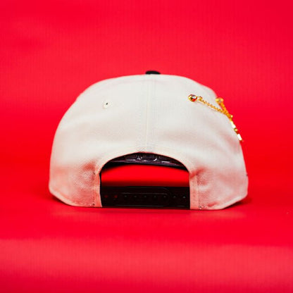 NEW ERA EXCLUSIVE 9FIFTY A-FRAME CHROME/ BLACK LOS ANGELES DODGERS W/ DODGER STADIUM SIDE PATCH
